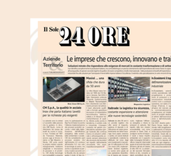 CM S.p.A. on  Il sole 24 ore newspaper, dated 24th of November